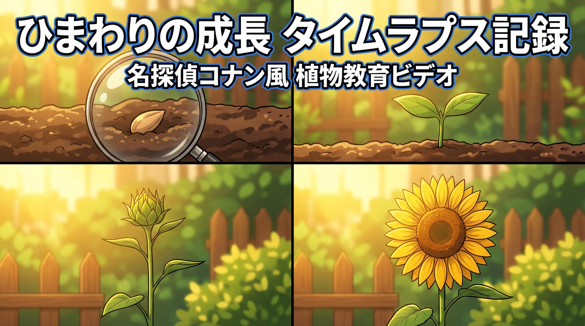 蘑菇视频植物视频-向日葵生长延时